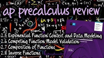 AP Precalculus Review on Sections 2.5, 2.6, 2.7, and 2.8 (Reteaching and Test Practice Problems)