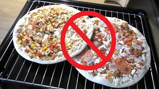 2 pizzas 1 tray