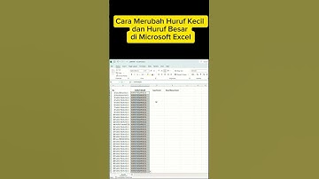 Cara Merubah Huruf Kecil dan Huruf Besar secara otomatis di microsoft excel #tutorial #shorts