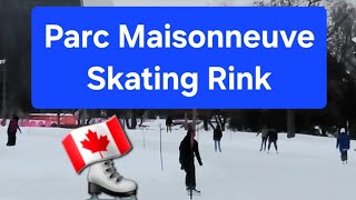 Parc Maisonneuve Skating Rink #thingstodo #skatingrink #canada #shortvideo #travel #shorts #short