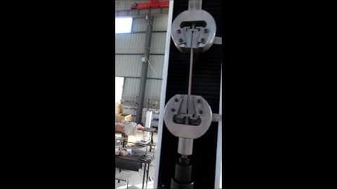 Single column universal testing machine for tensile