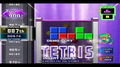 TETRIS GIANT -ARCADE GAMEPLAY  DEMUL 0.7 SEGA SP UK arcades 2017