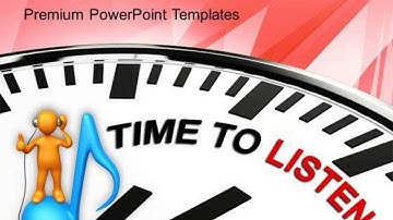 time to listen music powerpoint templates ppt backgrounds for slides 0413 presentation infographics