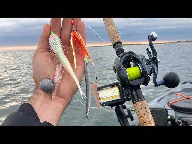 First Kayak Fluke Launch Turns to Topwater Sandeel Magic 