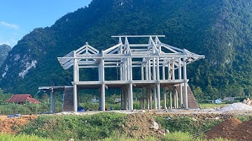 Nhà Sàn Bê Tông 1 Gian 2 Trái @kenhnhadep1 