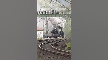Steam Train Race up the Tharandt Incline #locomotive #railway