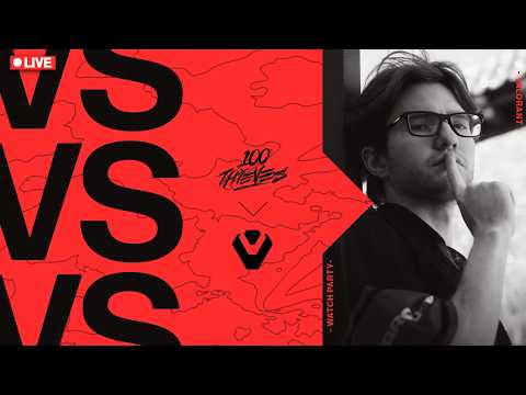 🔴LIVE 100 THIEVES VS SENTINELS | VCT Watch Party
