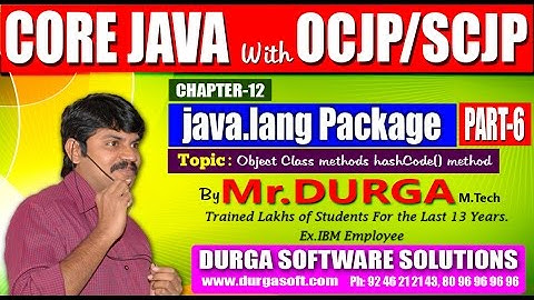 Core Java With OCJP/SCJP-java.lang Package-Part 6