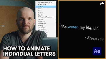 How to Animate Individual Letters – After Effects Tutorial