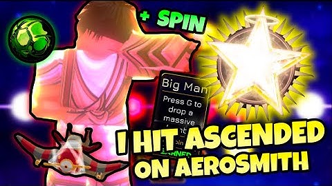 [YBA] I Reached *ASCENDED RANK* with NEW AEROSMITH!! (INSANE REACTION)