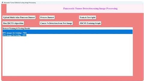 Pancreatic Tumor Detection using Image Processing II JAVA II PYTHON II IEEE II Masranix technologies