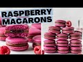 Raspberry Macarons