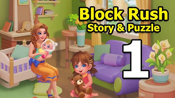 Block Rush: Story & Puzzle Gameplay Walkthrough Part 1 | Android Puzzle Game