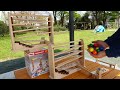 Marble Run ☆ 3 stairs slope course & big colorful balls.