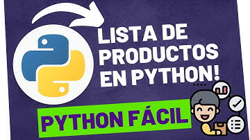 🔴 CÓMO hacer una LISTA de PRODUCTOS y PRECIOS en Python | aprender python en 10 minutos