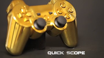 PS3 Chrome Gold Modded Controller Product Video - Gamerzicon.com