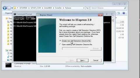 Microsoft IExpress to Make Installer EXE