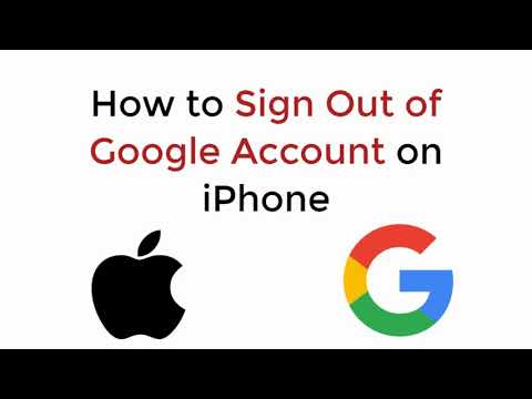 How to Sign Out of Google Account iPhone (2020) - YouTube