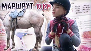 ПРОЕХАЛИ 10 КМ верхом НА ЛОШАДЯХ ! VLOG