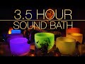 432Hz 3.5 Hour Crystal Singing Bowl Healing Sound Bath (4K, No Talking) | Singing Bowls | Sound Bath