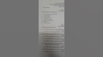 Human Resource Management (HRM) BBA 3rd Sem Question Paper #2024 #2025 #3rdsemester  #questionpaper