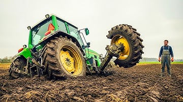 Tractor Trapped In Mud Compilation | Amazing Tractor Operator Skills #23