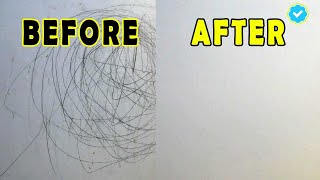 HOW TO CLEAN the WALL without REPAINT || CARA bersihkan CORETAN di TEMBOK tanpa CAT ULANG