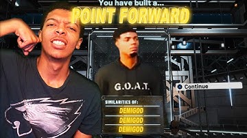 the BEST POINT FORWARD BUILD on NBA 2K20! this DEMIGOD build is OVERPOWERED! Best Build 2K20