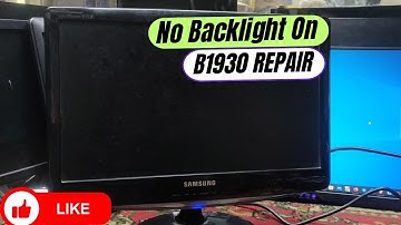 Samsung Monitor Repair No Backlight On Problem Fix | Created by Afjal Hossain