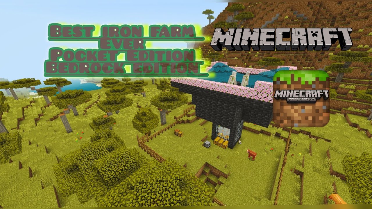 Finally I made iron farm in my survival world #minecraft #gaming - YouTube