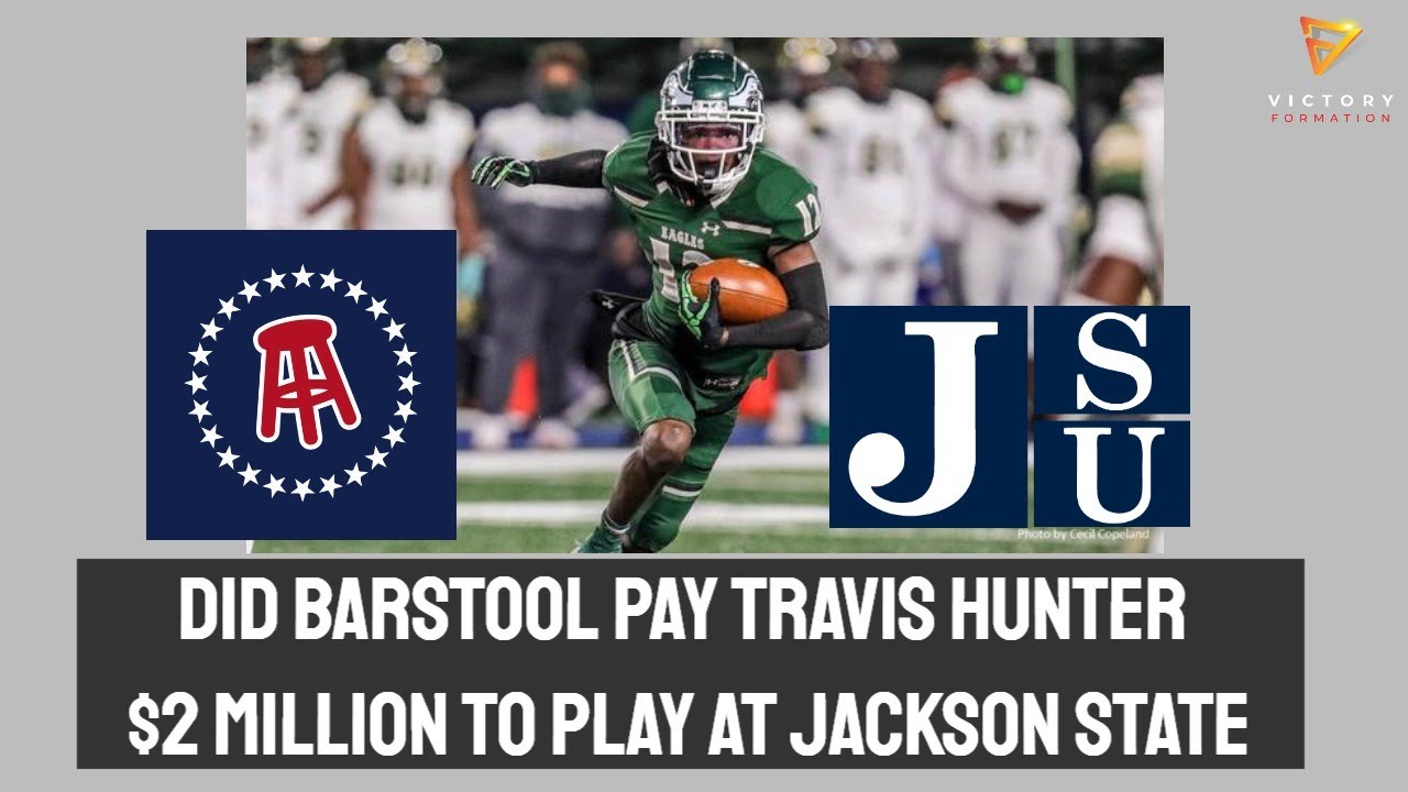 Did Barstool Sports pay Travis Hunter MILLIONS to go to Jackson State? -  YouTube