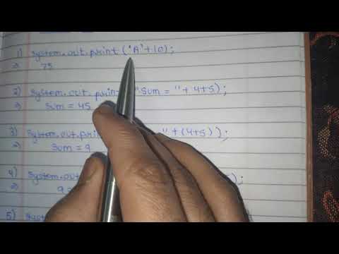 String 02|Output Questions of ASCII Codes|Wrapper class|JAVA BLUEJ|