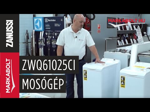 Zanussi ZWQ61025CI mosógép - Márkabolt.hu - YouTube