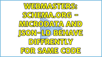 Webmasters: Schema.org - Microdata and JSON-LD behave diffrently for same code