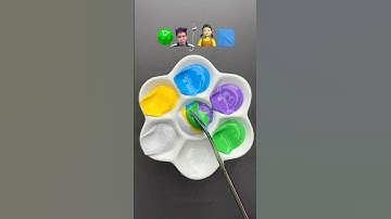 Guess the mixed color of Squid Game 3 #satisfying #colormixing #squidgame3