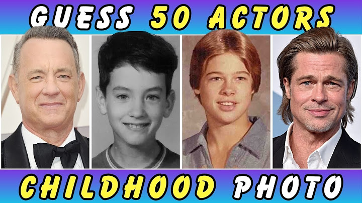 Guess the "50 ACTORS FROM A CHILDHOOD PHOTO" QUIZ! 👀 TRIVIA/CHALLENGE
