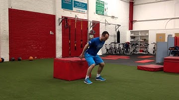 Rotational box jump