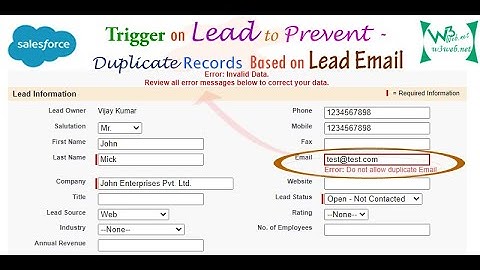 Trigger on lead to prevent duplicate records based on email whenever the records is inserted/updated