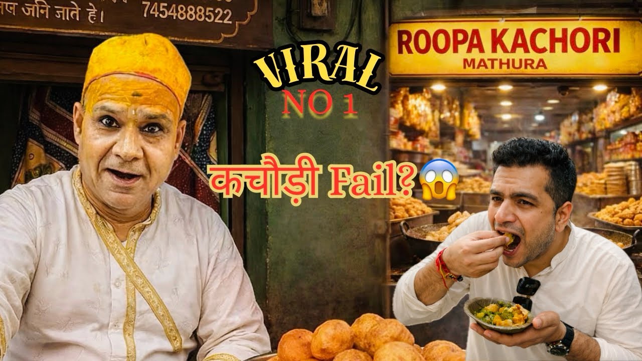 India's Viral Kachori wala 💥| Roopa kachori wala mathura | Street food India