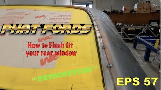 How to Flush fit the rear glass EPS 57 -  Mustang GT Floor grafted into Falcon Coupe & Coyote swap