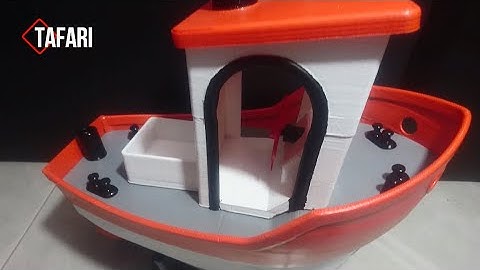 Barco RC impreso en 3D - RC Benchy - Bote de radiocontrol - 3D printed RC boat