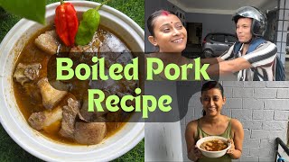 Boiled Pork Recipe 🐷| Made by Suvi 😍| Sumi&Suvi ❤️