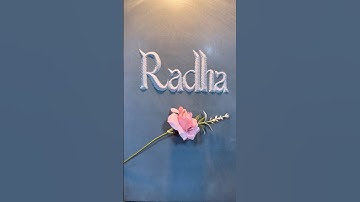 Radha ❤️ Sand Art | Beautiful Name Writing in Colorful Sand | Satisfying ASMR Art #SandArt #ASMR