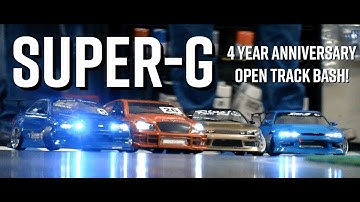 RWD RC DRIFT BASH! // Super-G 4 Year Anniversary Open Track