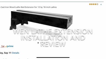 Wen 12 x 18 Lathe Extension