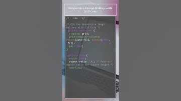 CSS - How to build a responsive image gallery for a dynamic layout #CSS #CSSGrid #ResponsiveDesign
