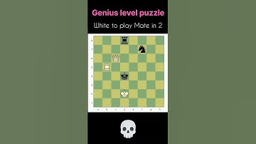 Find Checkmate in two moves! #puzzlebits #chesspuzzle #chess #magnuscarlsen