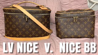 Louis Vuitton Nice BB v Nice train case: What's In My Bag & Why I'm NOT  buying the LV Nice Mini 