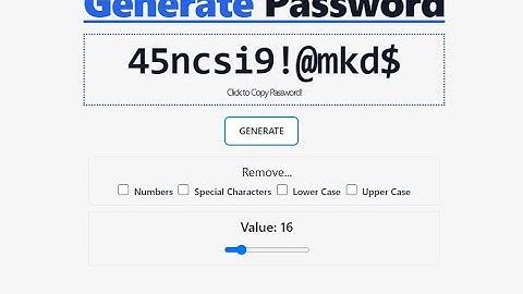 RANDOM PASSWORD GENERATOR using Astro JS, Preact, and Tailwind CSS