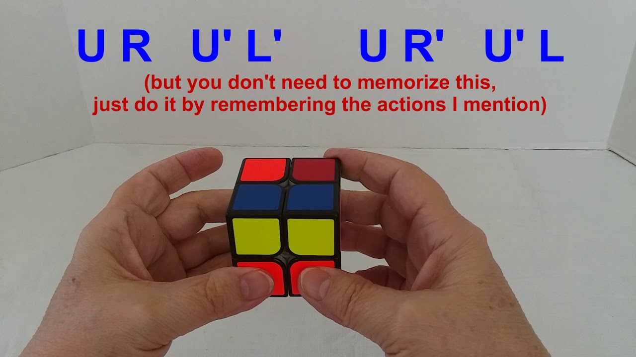 Rubiks Cube 2x2 A Fun Way To Solve Using Mostly Just One Algorithm The Sexy Move Youtube